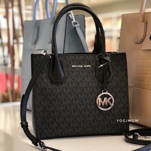 MICHAEL KORS messenger Crossbody Mercer Top Handle Bag tote Xbody logo signature